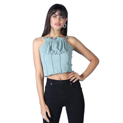 Image of GRECIILOOKS Women's Regular Fit Tops | Tops for Women | Tops for Jeans for Women | Korean Tops for Women | One Piece Dress for Women | Western Tops for Women Stylish