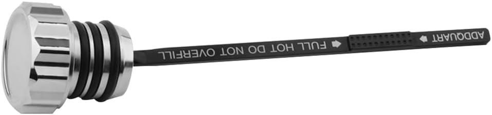 Liru Oil Tank Level Guage Dipstick Aluminum Chrome Motorbike for Harley-DAVIDSON for Road King Electra/Road/Street Glide