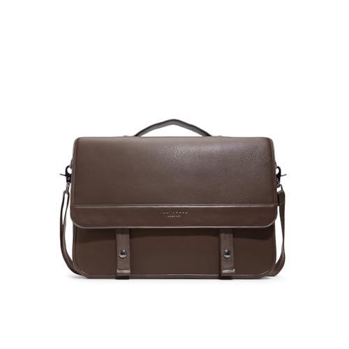 Image of Ted Baker Men's Irvine Pebbled Laptop Messenger Bag