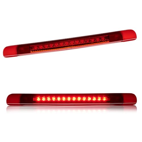 Image of Third 3rd Brake Light LED for 1998-2007 Toyota Land Cruiser, High Mount Rear Brake Lights Assembly for 98-07 Toyota Land Cruiser without Spoiler, Waterproof Center Cab Lamp Stop Light (Red)