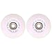 Produktbild BESPORTBLE 2Pcs Skates Räder Inline Roller Pu Led Leuchten Inline Skate Ersatzräder ohne Lager 64Mm (Rosig)