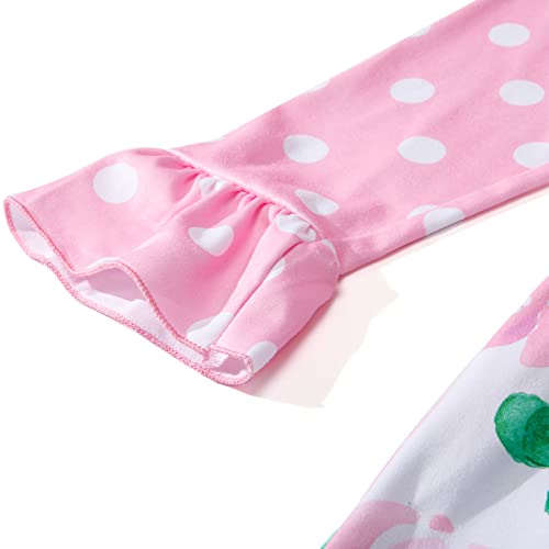 Girl's Dress - Green Shamrock Dress for Toddler and Little Girls3