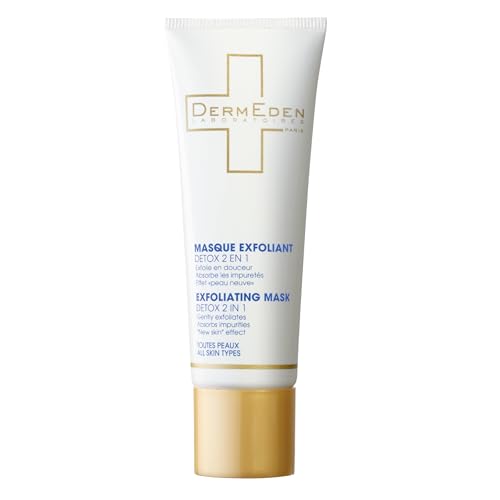 DermEden, Detox Exfoliating Mask 50 ml, 2 actions in 1, Removes all impurities and pollution particles, Purifies