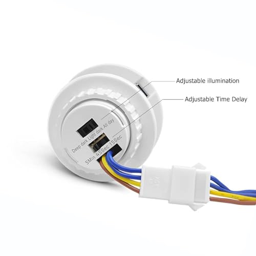 Image of Sisah PIR 110 Body Motion Detector Adjustable Day Night Sensor Switch (1)