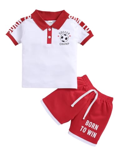 Image of LITTLE NINJA Pure Cotton Knee Length Half Sleeve Solid Chest Printed Tee & Shorts Set - Red 0-6M