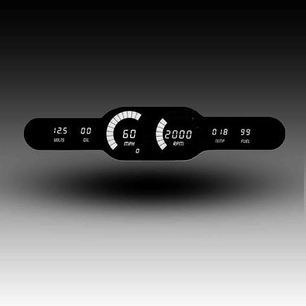 Intellitronix Universal Digital 6 Gauge LED Panel for Cars & Trucks DP10004 (Blue)