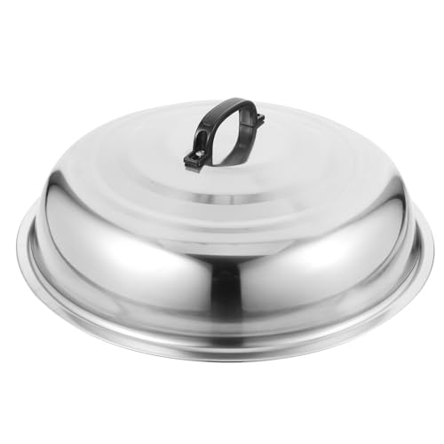 PRETYZOOM Coperchio Per Pentola Universale Coperchio Per Padella 42 Cm Per Padella Per a In Acciaio Inossidabile Di Ricambio Con Maniglia A