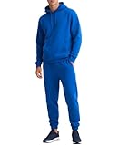 LUYIJIESHENG Jogging Suit for Men Royal Blue Sweatsuit Sets 2 Piece Outfits Casual Hoodies and Sweatpants Set Mens Tracksuit Set 2 Piece Fleece Pullover Hoodie Size L