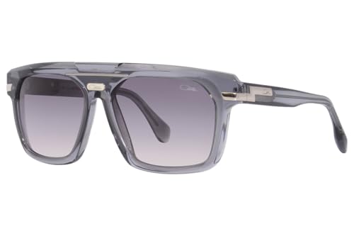 Cazal 8040 003 Sunglasses Grey/Blue/Silver/Grey Gradient Rectangle Shape 59mm