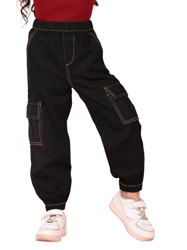 Image of superminis Girls Denim Jeans | Stretchable Blue Cat Print Jeans for Girls 3-10 Years | Soft Comfortable Kids Denim Pants for Casual