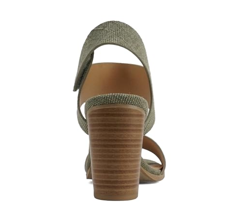 Image of Soda Wait-A ~ Women Open Round Toe Chunky Heel Ankle Strap High Heel Dress Sandals