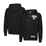 Ultra Game NFL Official Adults Super Soft Supreme Full Zip Hoodie Sweatshirt Jacket - Warm Polyester Blend - Unisex, Minnesota Vikings, Black, Large