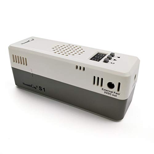 HumidiCup S1 Electronic Cigar Humidifier, Small Size for 40-150 Cigar Count Humidor, Slim