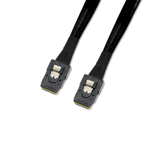 Cable Mini SAS SFF-8087 de 36 pines Sonilco negro de 1 metro para actualizar servidores de oficina