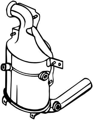 BOSAL Filtro antiparticolato/particellare, Impianto gas scarico 097-576 | Compatibile con: ALFA ROMEO MITO, CITROËN NEMO Großraumlimousine, NEMO Kasten/Großraumlimousine, FIAT 500, 500 C, 500L