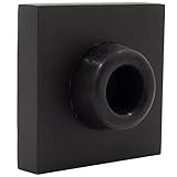 Stone Harbor Hardware Contemporary Square Wall Door Stop, 2-1/4 Inches, Matte Black