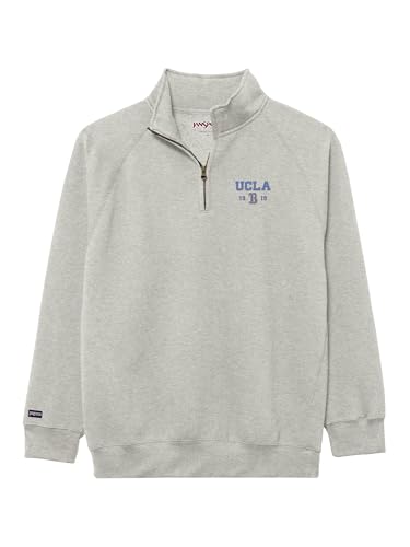 Image of JanSport Unisex Adult NCAA Officially Licensed Rival Long Sleeve Stand-Up Collar Quarter Zip Sweatshirt