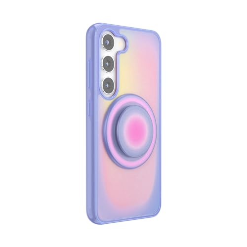 Image of PopSockets Samsung Galaxy S23 Phone Case Compatible with MagSafe, Purple - Aura