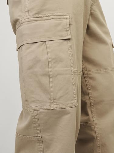 JACK & JONES Herren Jpstollie Jjbowie Cargo Noos Cargohose, Crockery,34W / 34L