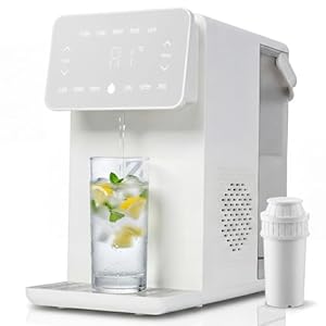 ZACHVO Puri Heißwasserspender & Wasserspender – Sofort-Heißwasser in 3 Sekunden, Temperaturwahl von 10°C bis Kochend, Mit Filter und Nachtlicht