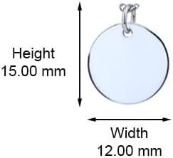 Vanbelle Sterling Silver Jewelry - Rhodium Plated with 925 Stamp - Three-Row Necklace, Choker- Medium and Long Necklaces with Disc Pendants - 14-16-18 Drop with 2" Extender - Image 3