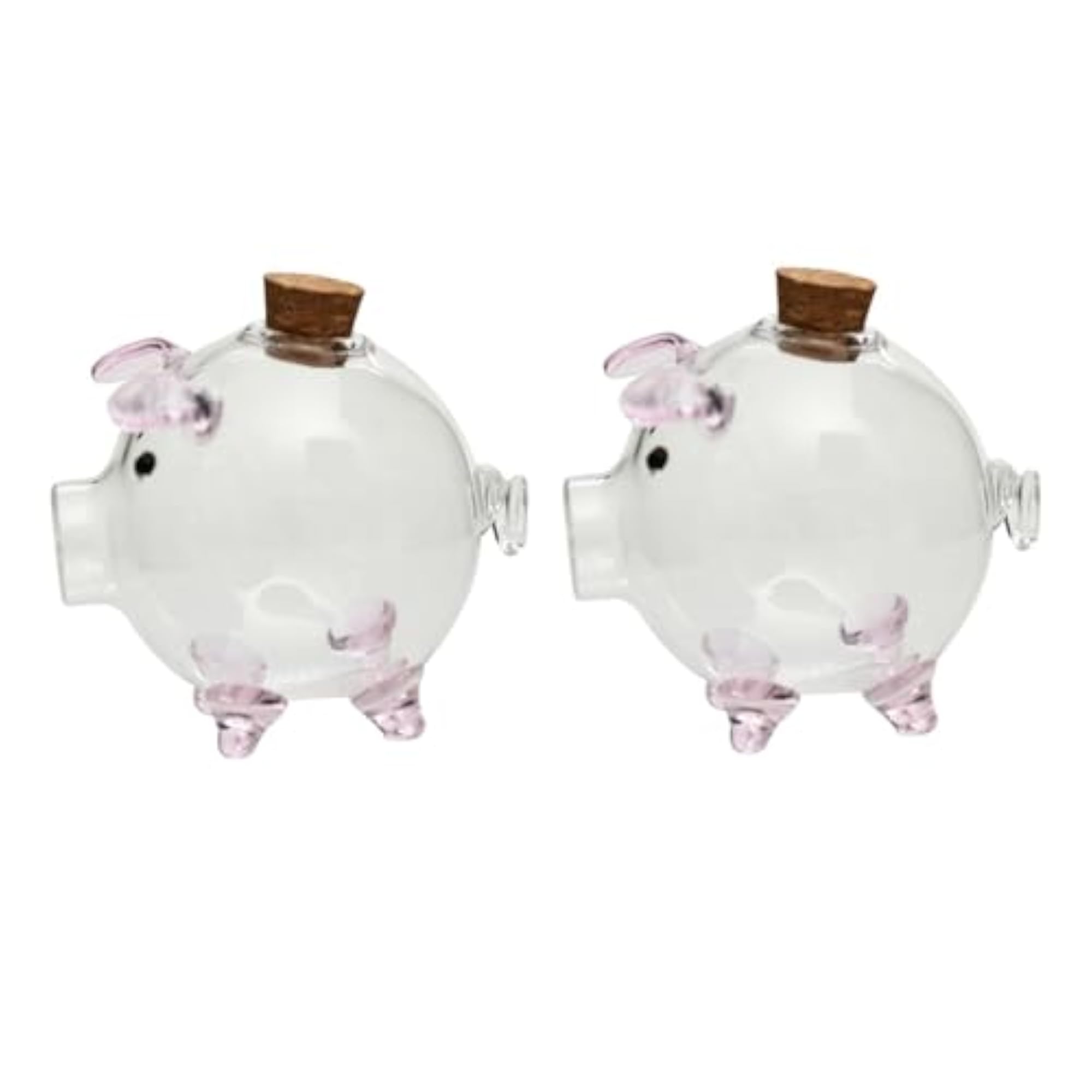 Delicate Glass Pig Figurine for Kids