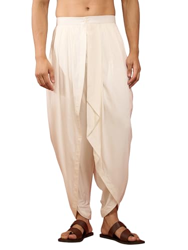 Dhoti pantalon ethnique homme VASTRAMAY en viscose fluide - Vêtement traditionnel indien chic