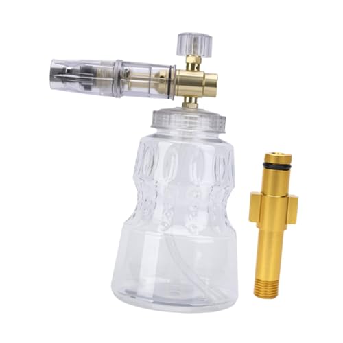 BinZyronic 洗車用泡スプレー 1L フォームボトル ? 高圧洗浄機対応クイックコネクタ付き、0°?360°角度調整可能 (C Adpater)