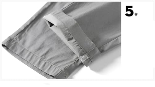 Men Ankle-Length Pants Thin Classic Style Slim Straight Clothing Trousers4