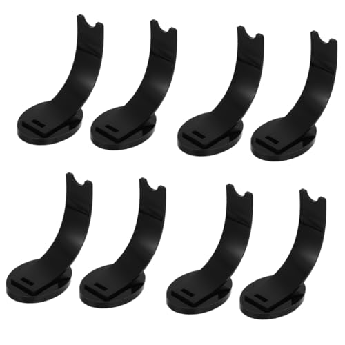 SEWACC 8 Piezas soporte de exhibición estante de exhibición de la pluma Titulares paraca peana monitor boligrafo pen stand de exhibición de acrílico soporte para guardar bolígrafos Black