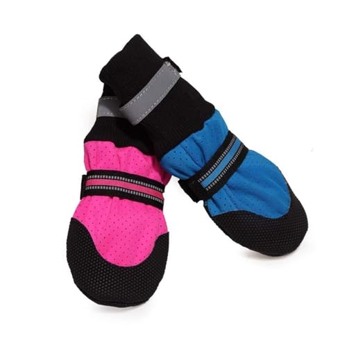 Bottes imperméables pour chien XL bleu avec semelles antidérapantes