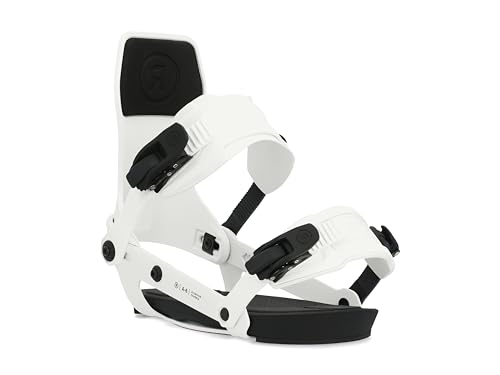 Ride A-6 Mens Snowboard Bindings, M, White