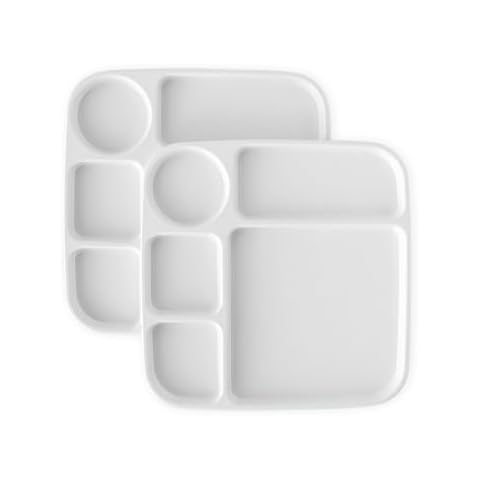 Nordic Ware Set of 2 Divided Meal Trays Cover