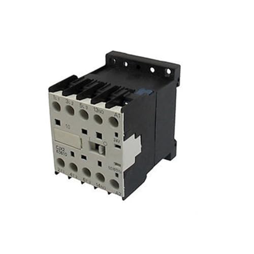 Contacteur tripolaire CJX2-K0610 3P 1NO bobine 24V rail DIN 35mm 6A