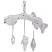 TOYANDONA Bébé Nourrisson Hochets en Peluche Jouet Mignon Poupée Animaux Jouet Suspendu Cloche Poussette Jouets Carillons Éoliens Lit en Spirale Chariot Siège Pendentif Poupée (Éléphant