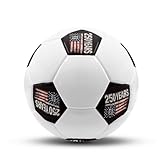 Gongbawa 250 Years USA Flag Soccer Ball Custom Vibrant PU Football for Men & Women Patriotic 1776 2026 250th Anniversary Soccerball for Patriotic Enthusiasts, Weekend Matches & Training