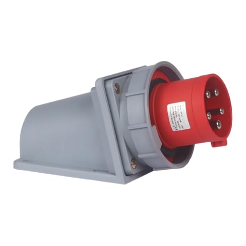 Base empotrable industrial IP67 5P 63A: toma de corriente de pared trifásica 2