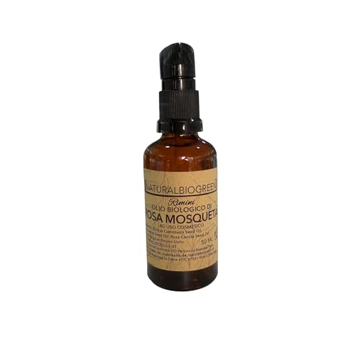 Naturalbiogreen Aceite corporal orgánico de rosa mosqueta sin perfume 50 ml