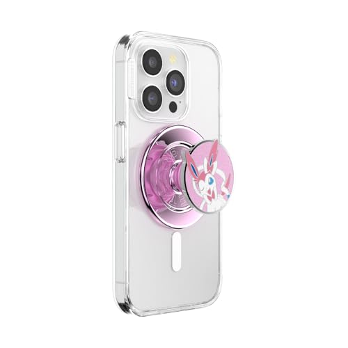 Image of PopSockets Phone Grip for MagSafe, Magnetic Holder, Phone Stand, Pokemon - Sylveon Wink