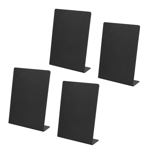 KEILEOHO 4 pizarras negras A5 para mesa, 210 x 152 mm, para menú, pizarrón, para bodas, cumpleaños, restaurantes