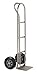 Vestil SPHT-500-SS Stainless Steel "P" Handle Hand Truck, 10" x 3-1/2" Wheel, 500 lbs Capacity, 21" Width, 52" Height, 18" Depth