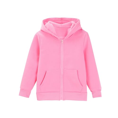 Girls Sports Set Jacket and Pants 2 Piece Athletic Sweat Suit Soft Fleece Zip up Hoodie + Jogger Sweatpants for Kids3