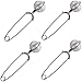 IHUIXINHE Loose Leaf Tea Snap Ball &Tea Mesh Stainless Steel Strainer with Handle (4 Pack) Ball Shape Tea Infuser and Filters
