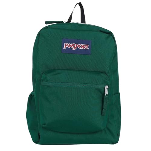 Image of JanSport Cross Town Backpack 17 inch x 12.5 inch x 6 inch - Simple Bag for Everyone with 1 Main Compartment, Front Utility Pocket - Premium Class Accessories - Deep Juniper
