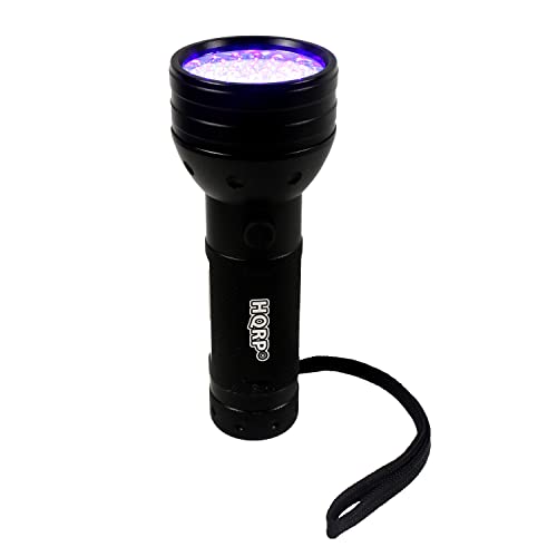 Hqrp 390 Nm 51 Led Flashlight Blacklight For Hotel Room Inspection, Saliva Sperm Identification, Pet Urine Detection, Scorpion Hunting, Security Control, Leak Detection, Etc. #TOP6