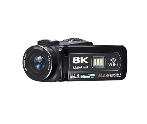 Caméra vidéo HD 8K WiFi avec écran tactile 3 pouces et zoom 18x pour vlogging
