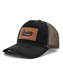 Waldeal Men's Dad Trucker Hat Adjustable Mesh Outdoor Daddy Baseball Caps Black