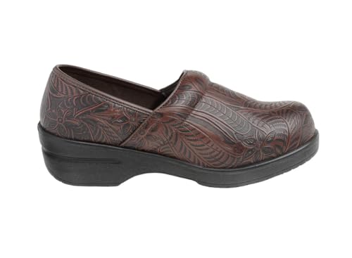 Image of CUSHIONAIRE Women's Claire Slip-On Clog, Vegan Leather, Memory Foam, Lightweight Comfort Clog with 1.5-Inch Heel