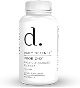 Daily Defense Probiotic Immune Support Supplement - Daily Probiotics for Men with Constipation &amp; ...