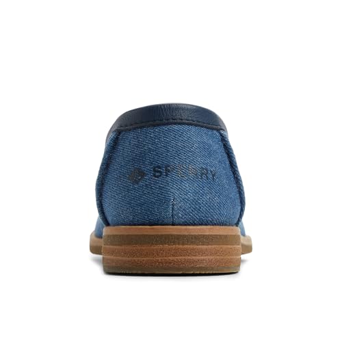 Image of Sperry Women's Seaport Penny PlushWave Saffiano / Metallic Leather Penny Loafer